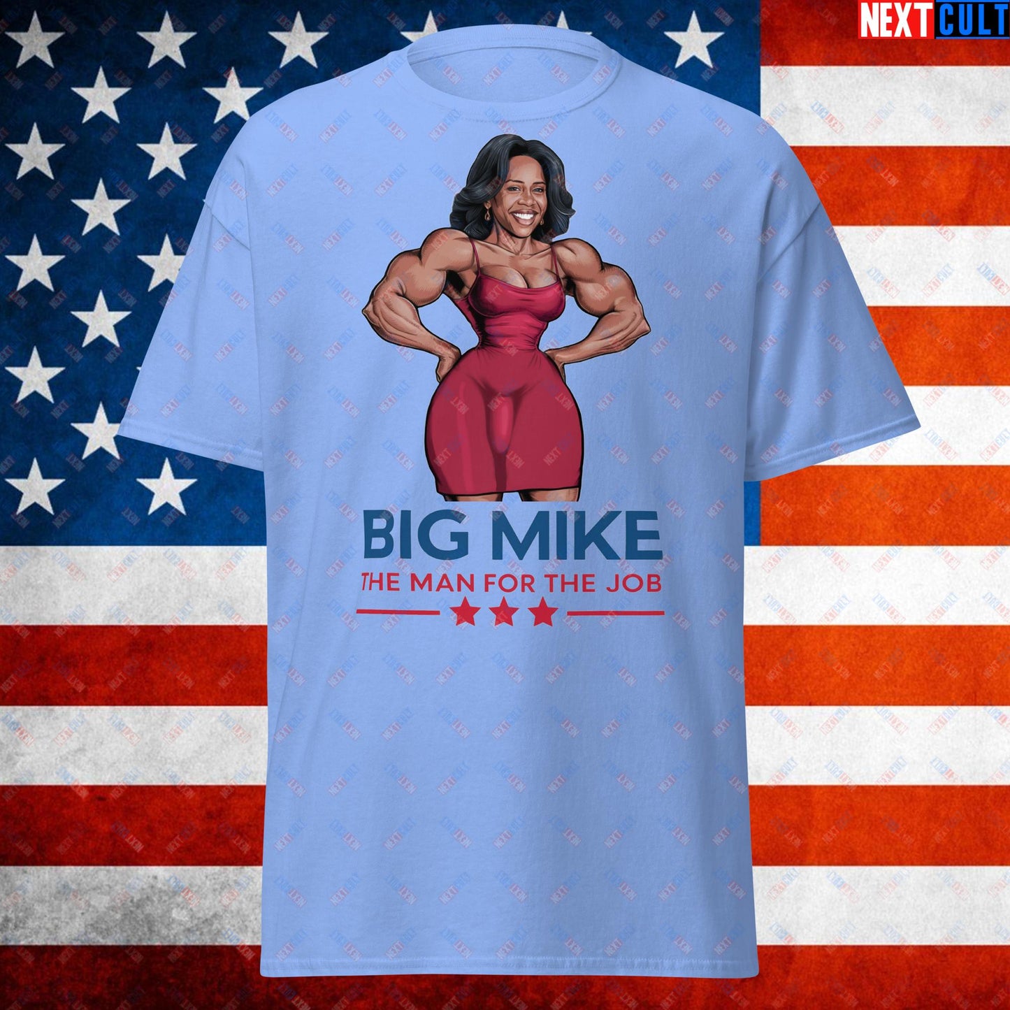 Big Mike Michelle Obama is a Man Funny Conspiracy Theory Unisex tee Carolina Blue T-shirts Conspiracy Theories Democrats Obama Politics Next Cult Brand