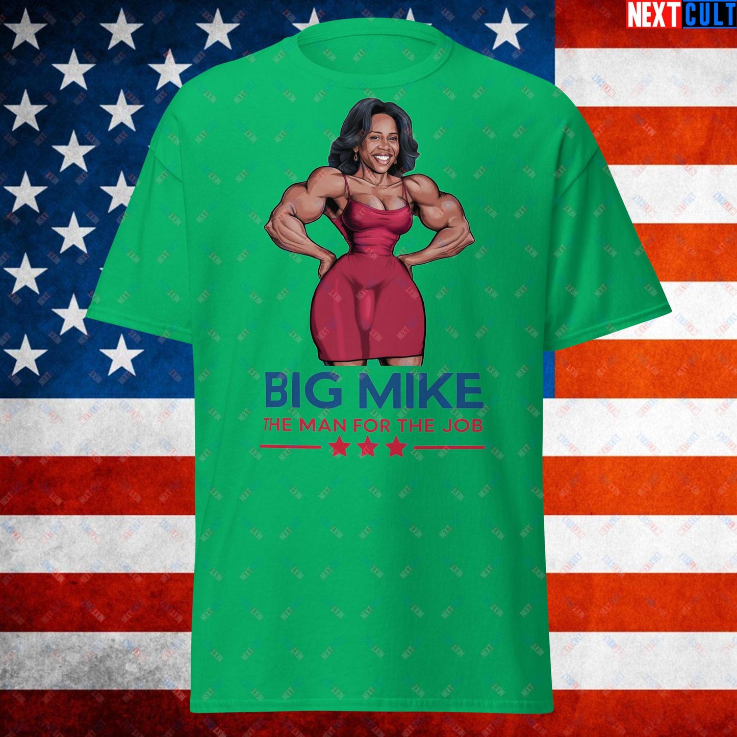 Big Mike Michelle Obama is a Man Funny Conspiracy Theory Unisex tee Irish Green T-shirts Conspiracy Theories Democrats Obama Politics Next Cult Brand