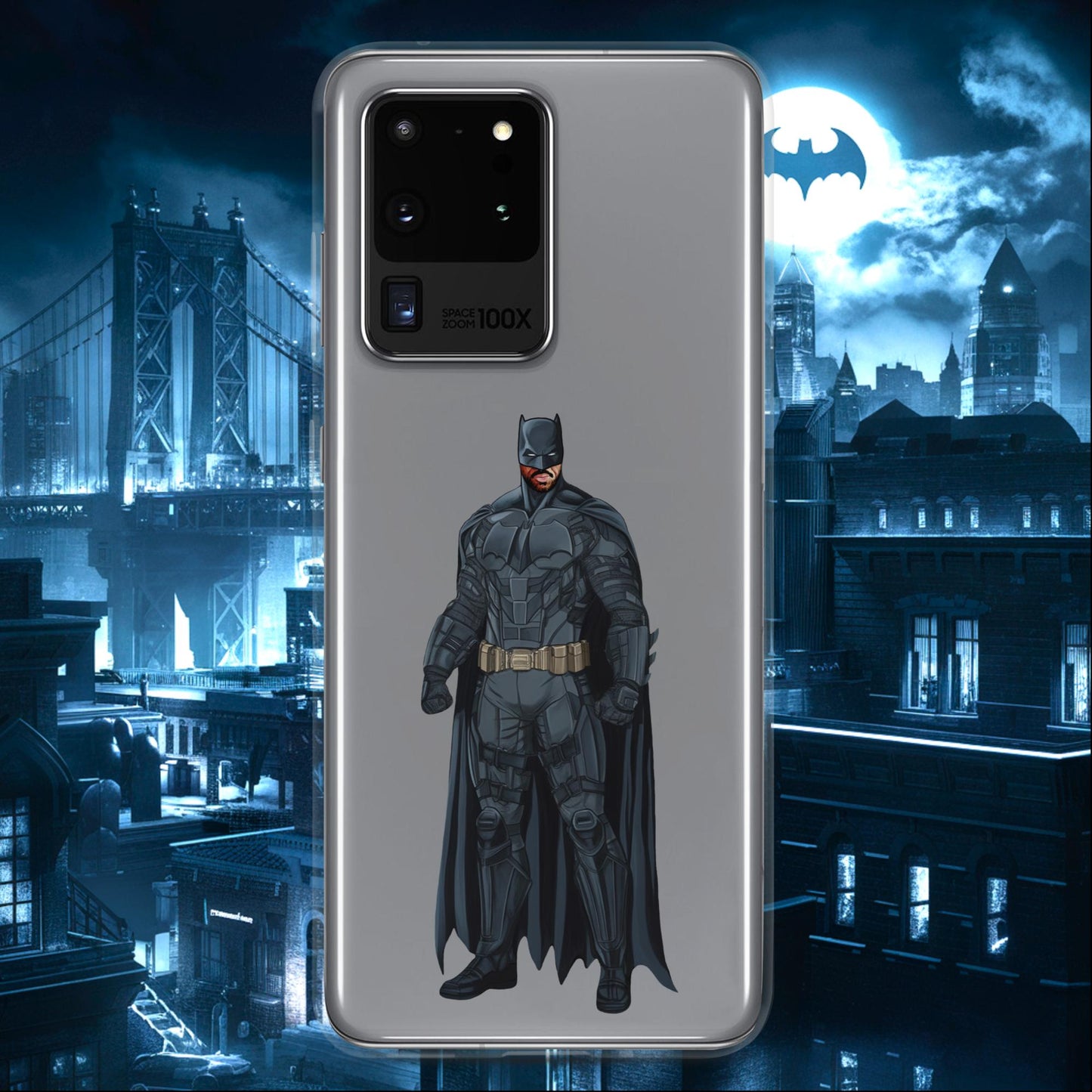 Black Batman Blackman Superheroes Clear Case for Samsung Samsung Galaxy S20 Ultra Mobile Phone Cases Batman Movies Superheroes Next Cult Brand