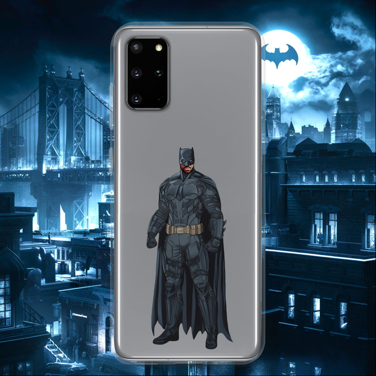 Black Batman Blackman Superheroes Clear Case for Samsung Samsung Galaxy S20 Plus Mobile Phone Cases Batman Movies Superheroes Next Cult Brand