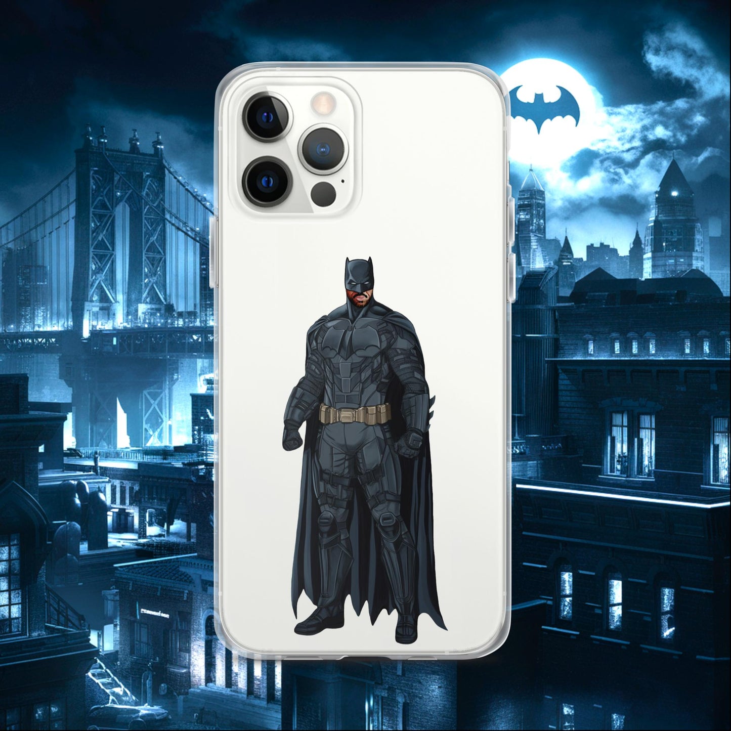 Black Batman Blackman Superheroes Clear Case for iPhone iPhone 12 Pro Max Mobile Phone Cases Batman Movies Superheroes Next Cult Brand