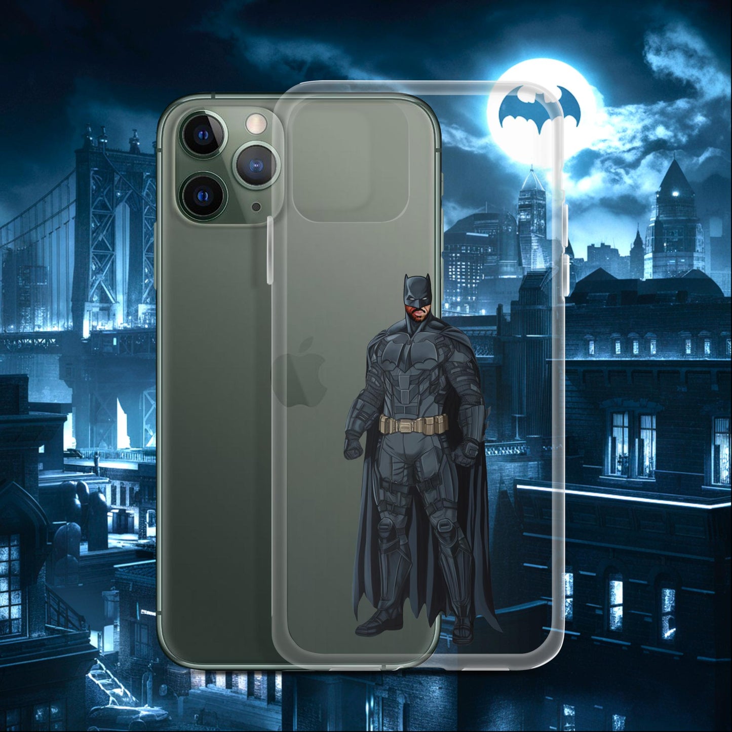 Black Batman Blackman Superheroes Clear Case for iPhone iPhone 11 Pro Mobile Phone Cases Batman Movies Superheroes Next Cult Brand