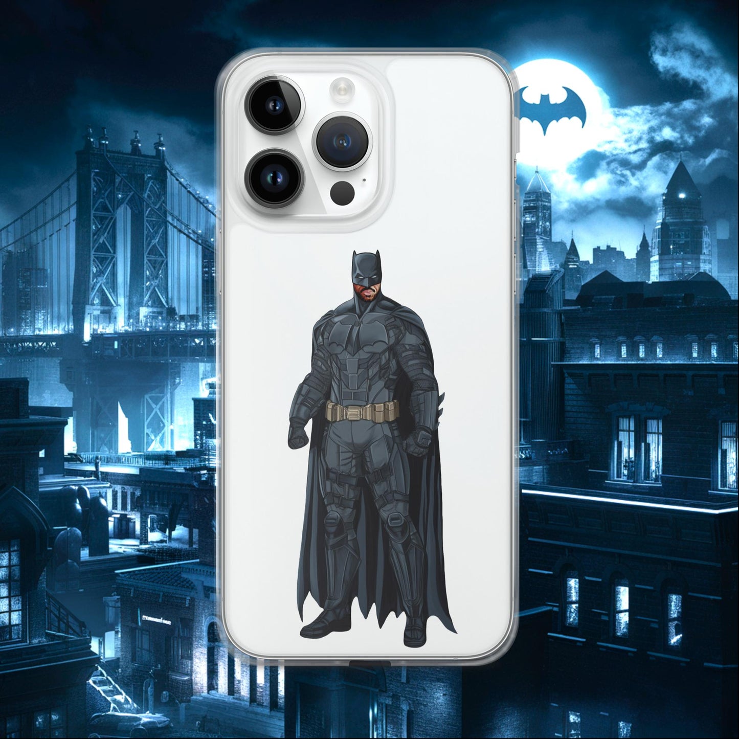 Black Batman Blackman Superheroes Clear Case for iPhone iPhone 14 Pro Max Mobile Phone Cases Batman Movies Superheroes Next Cult Brand