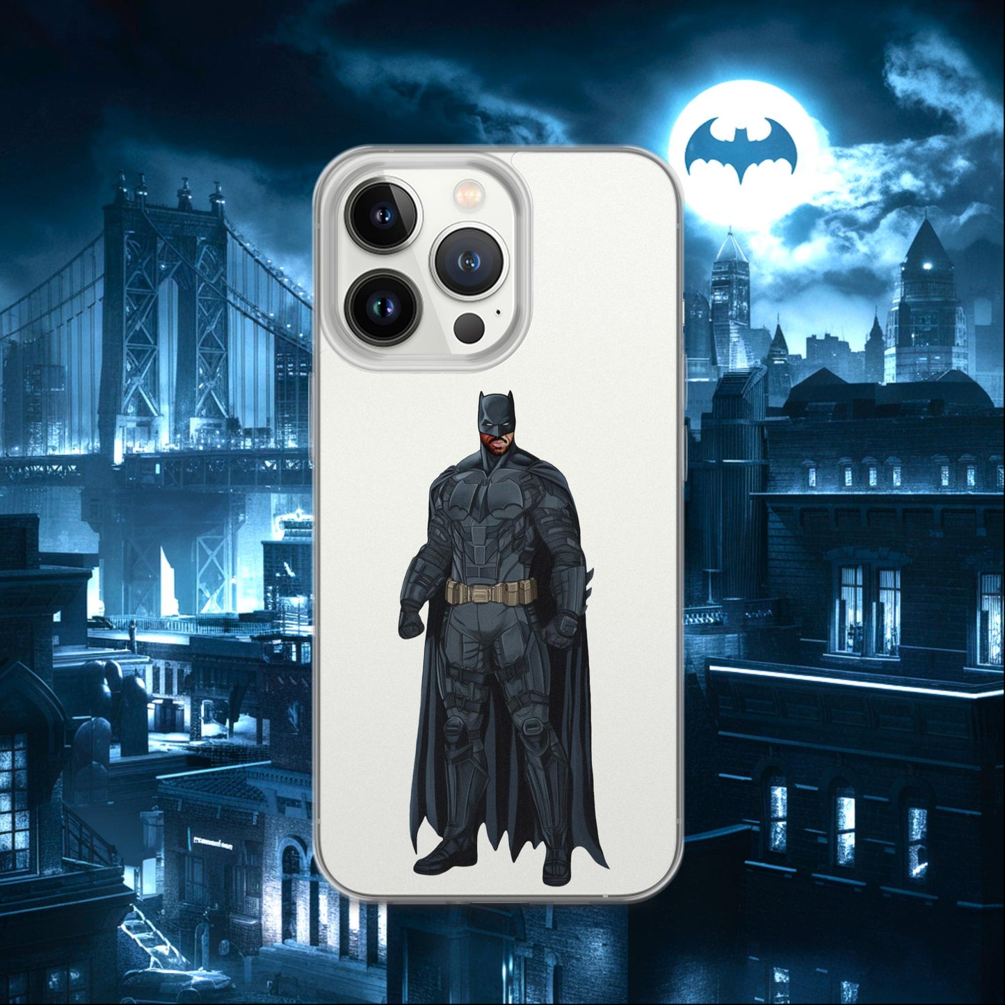 Black Batman Blackman Superheroes Clear Case for iPhone iPhone 13 Pro Mobile Phone Cases Batman Movies Superheroes Next Cult Brand