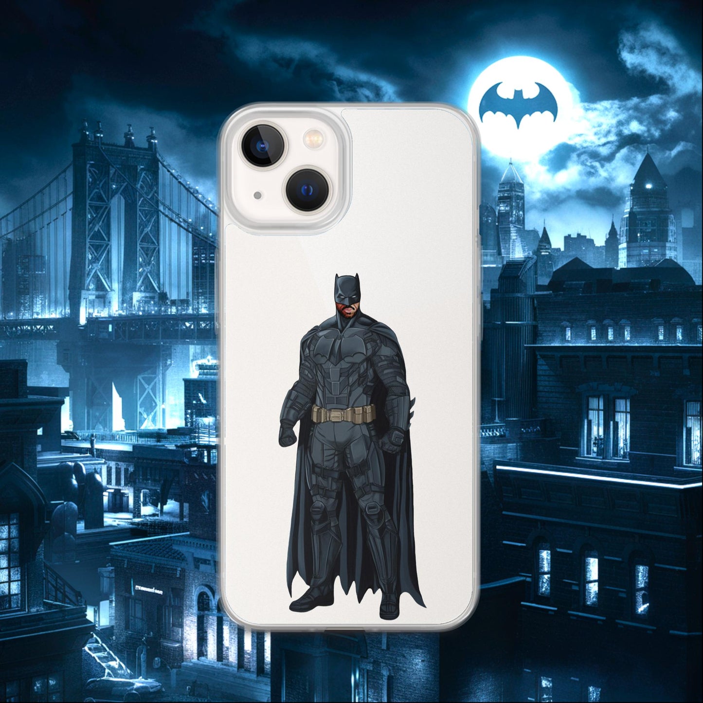 Black Batman Blackman Superheroes Clear Case for iPhone iPhone 13 Mobile Phone Cases Batman Movies Superheroes Next Cult Brand