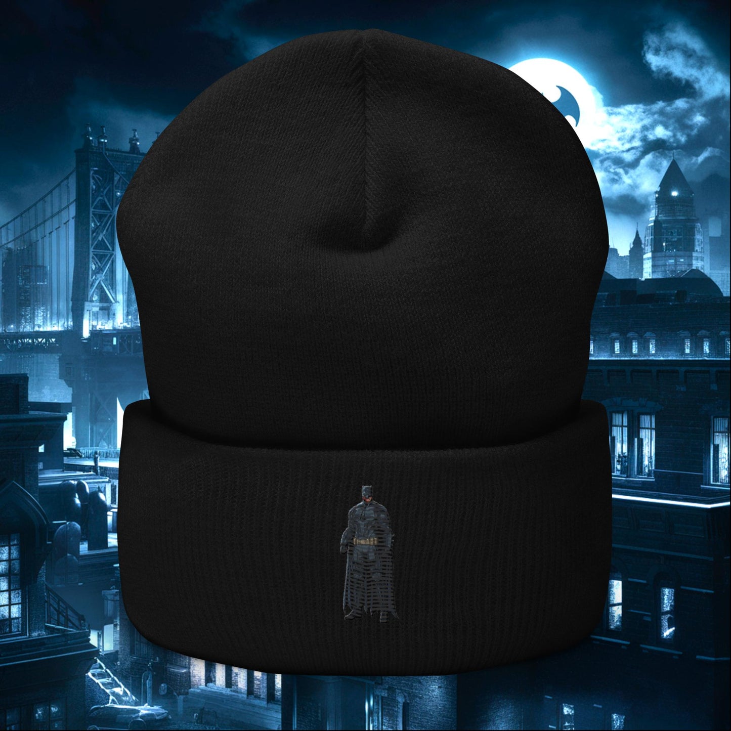 Black Batman Blackman Superheroes Cuffed Beanie Black Hats Batman Movies Superheroes Next Cult Brand