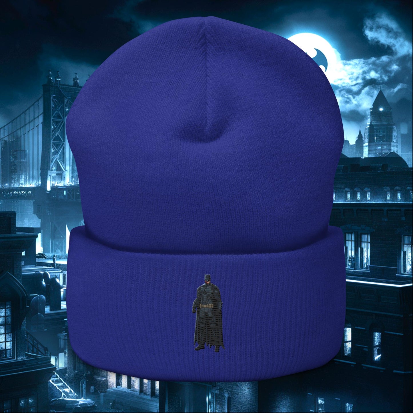 Black Batman Blackman Superheroes Cuffed Beanie Royal Hats Batman Movies Superheroes Next Cult Brand