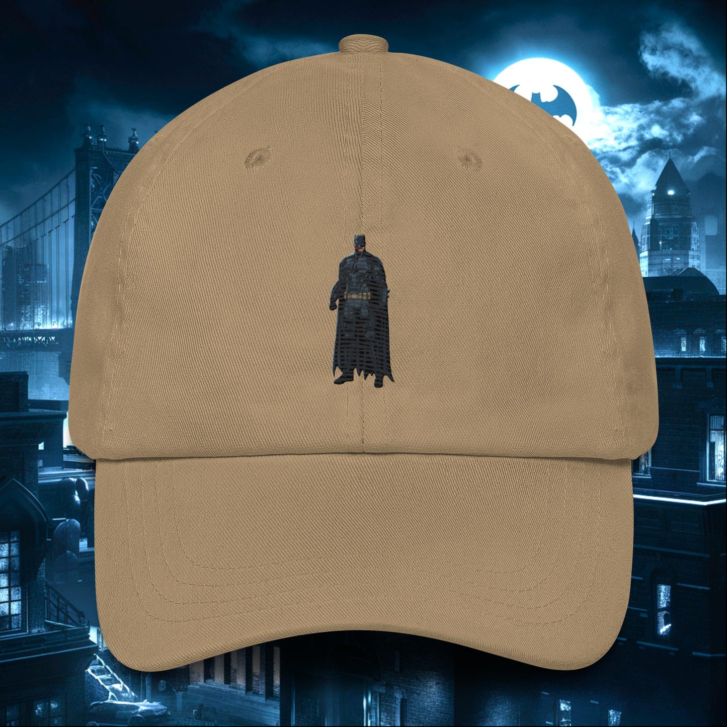 Black Batman Blackman Superheroes Dad hat Khaki Hats Batman Movies Superheroes Next Cult Brand