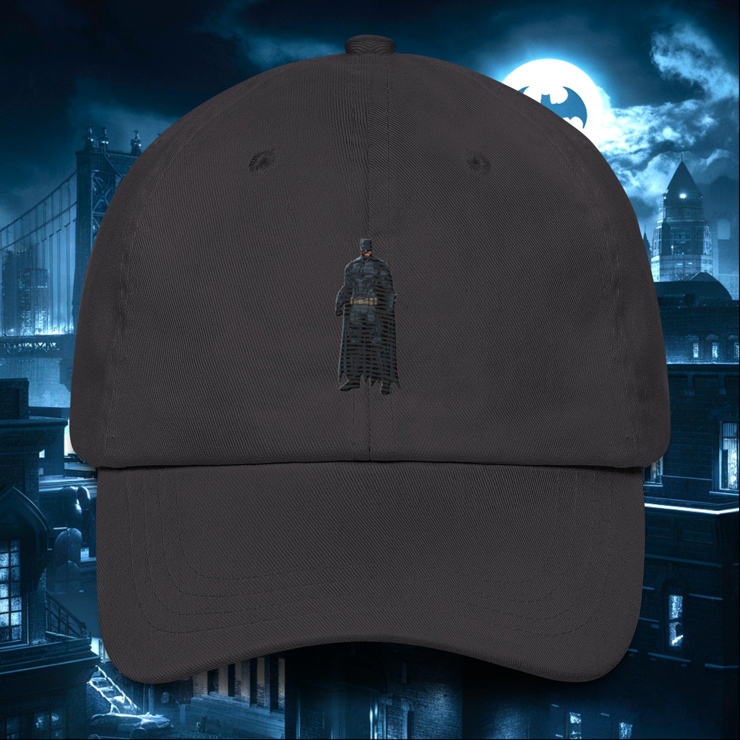 Black Batman Blackman Superheroes Dad hat Dark Grey Hats Batman Movies Superheroes Next Cult Brand