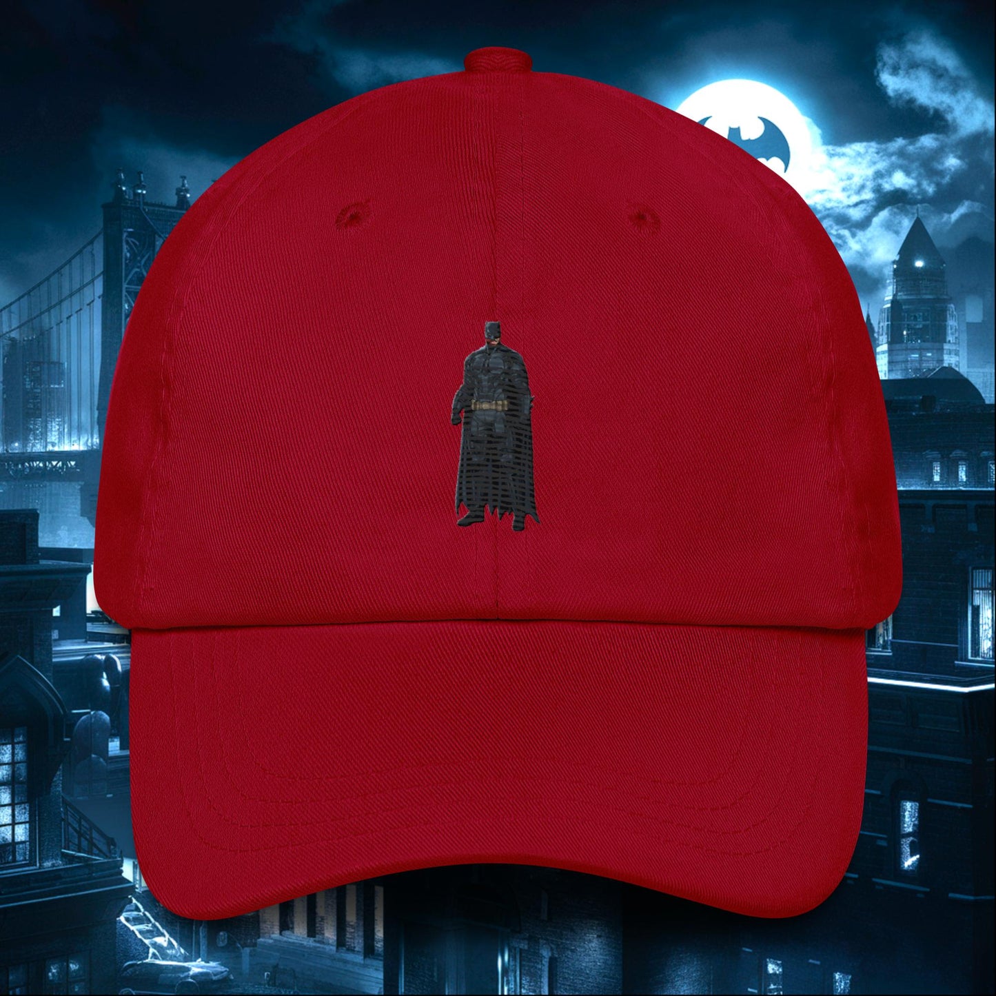 Black Batman Blackman Superheroes Dad hat Cranberry Hats Batman Movies Superheroes Next Cult Brand