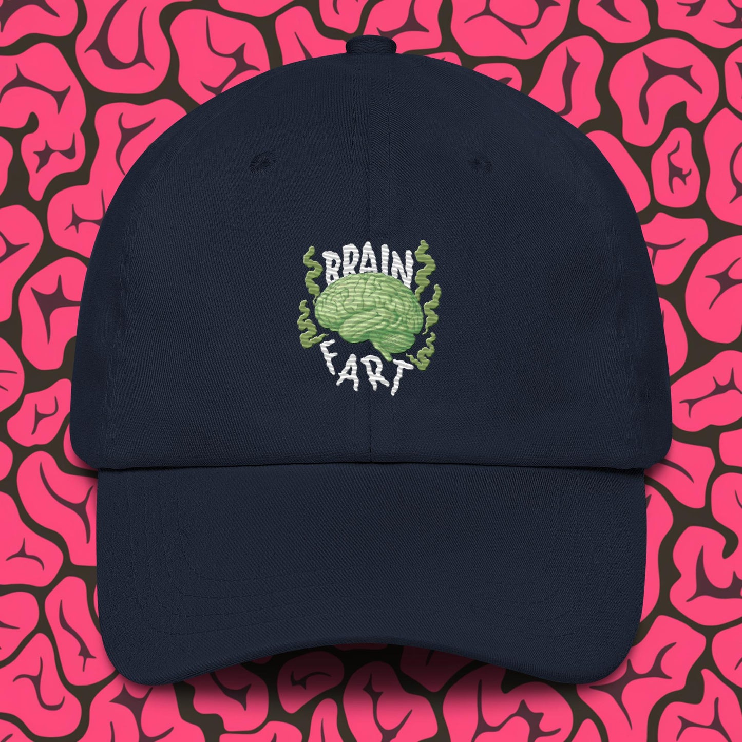 Brain Fart Dad hat Navy Hats Brains Feelings Life Math Next Cult Brand