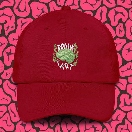Brain Fart Dad hat Cranberry Hats Brains Feelings Life Math Next Cult Brand