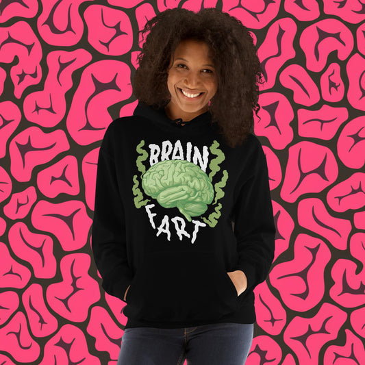 Brain Fart Unisex Hoodie Black Hoodies Brains Feelings Life Math Next Cult Brand