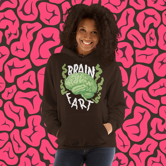 Brain Fart Unisex Hoodie Dark Chocolate Hoodies Brains Feelings Life Math Next Cult Brand