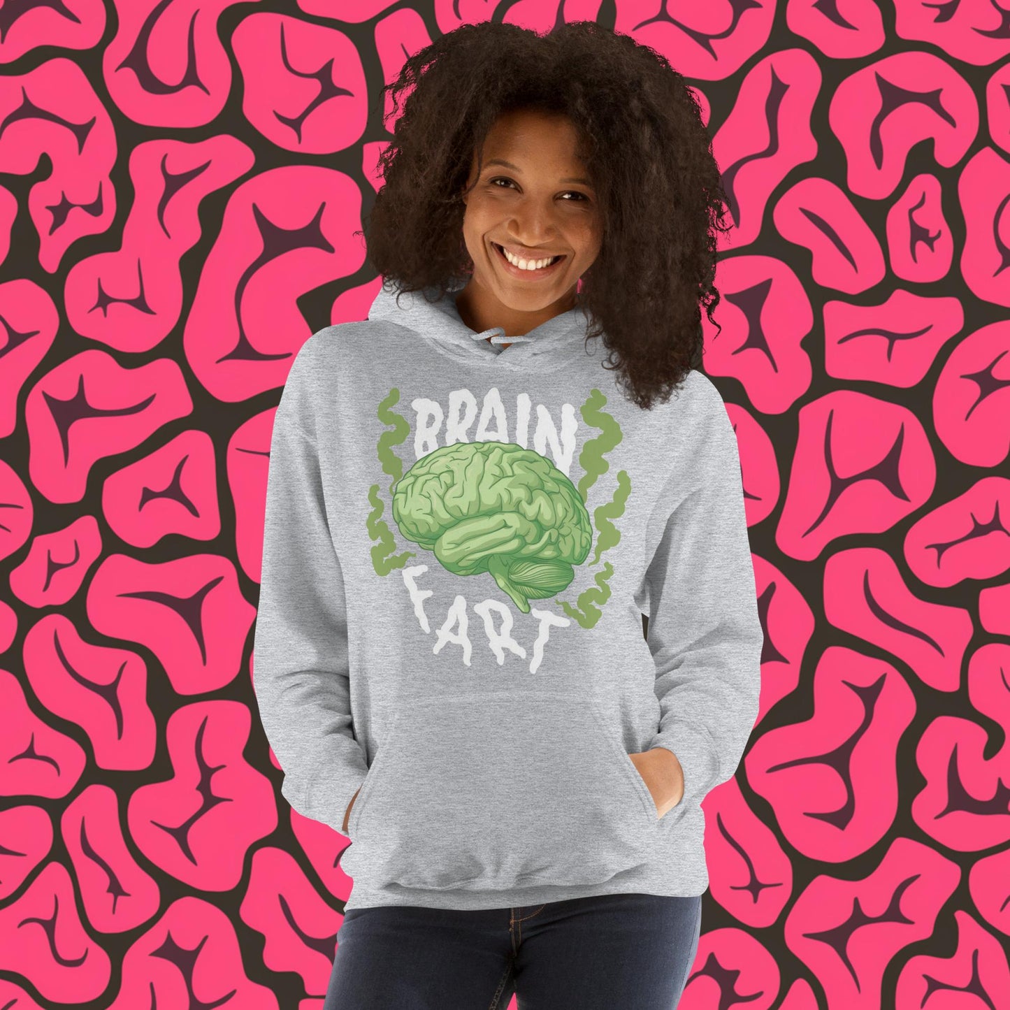 Brain Fart Unisex Hoodie Sport Grey Hoodies Brains Feelings Life Math Next Cult Brand
