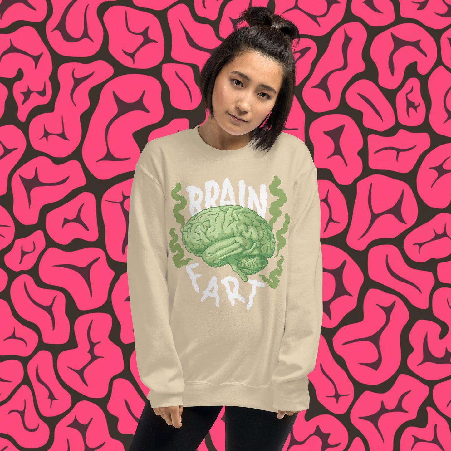 Brain Fart Unisex Sweatshirt Sand Sweatshirts Brains Feelings Life Math Next Cult Brand