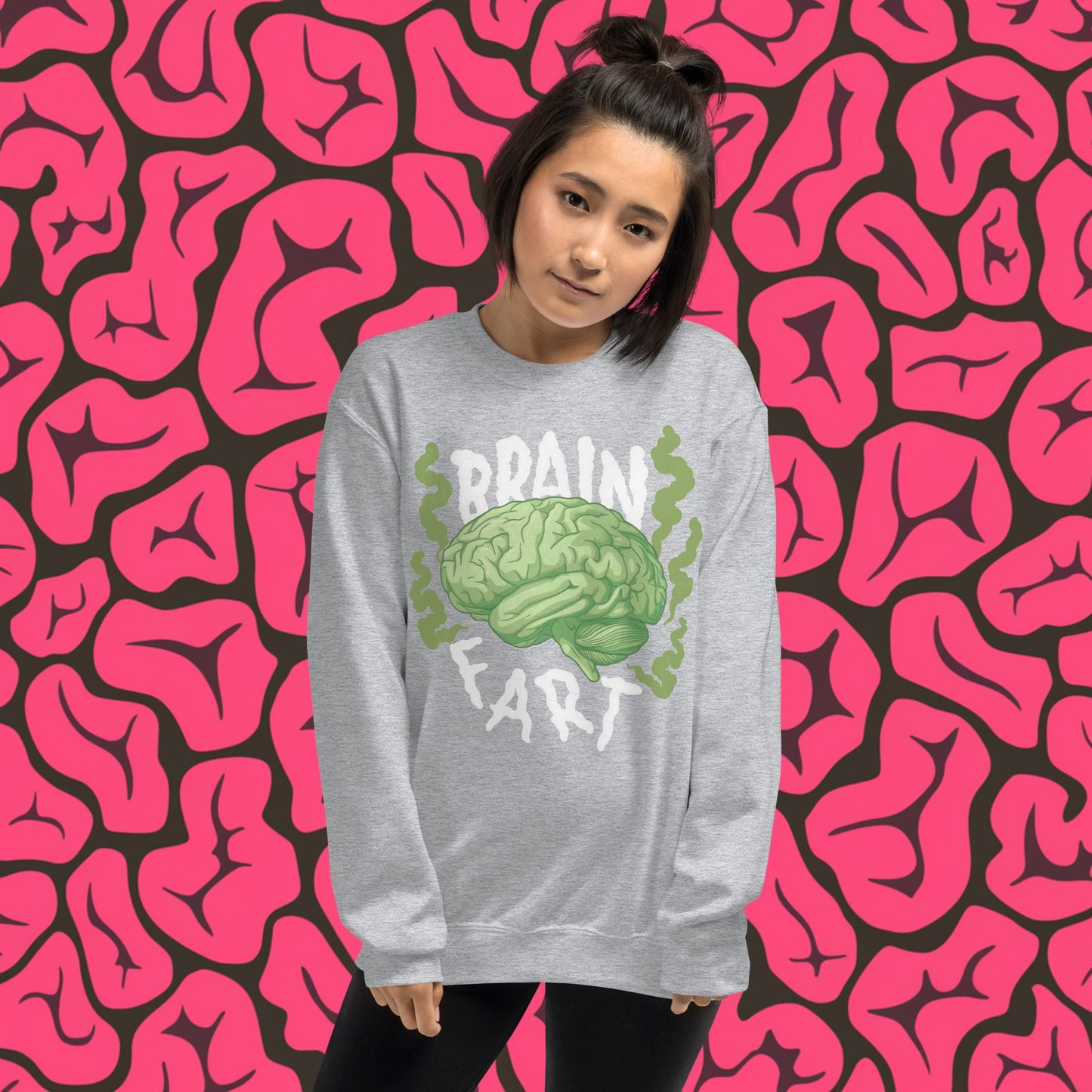 Brain Fart Unisex Sweatshirt Sport Grey Sweatshirts Brains Feelings Life Math Next Cult Brand