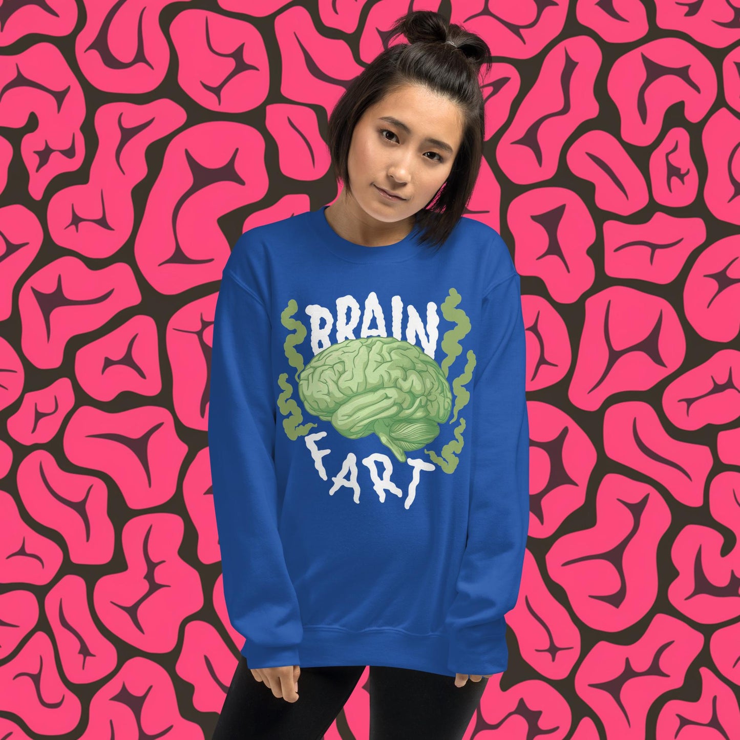 Brain Fart Unisex Sweatshirt Royal Sweatshirts Brains Feelings Life Math Next Cult Brand