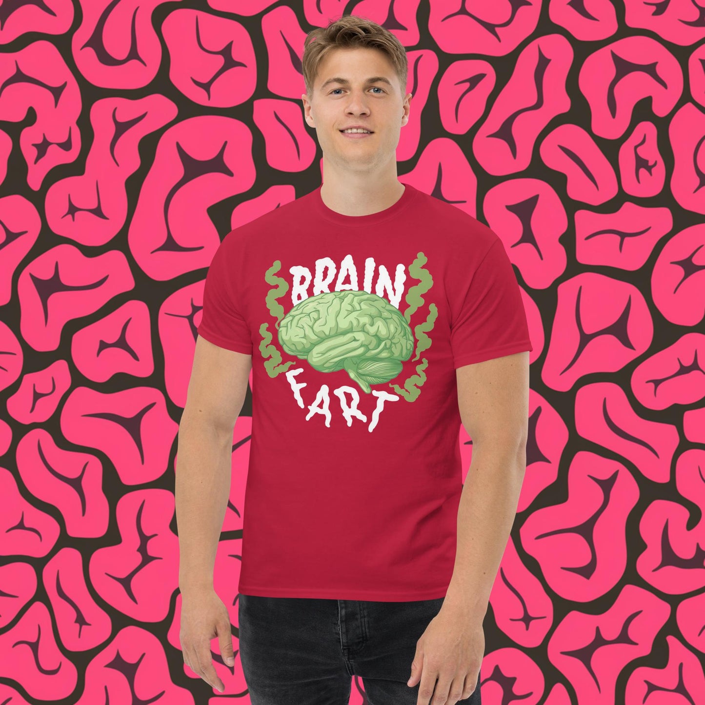 Brain Fart Unisex tee Cardinal T-shirts Brains Feelings Life Math Next Cult Brand
