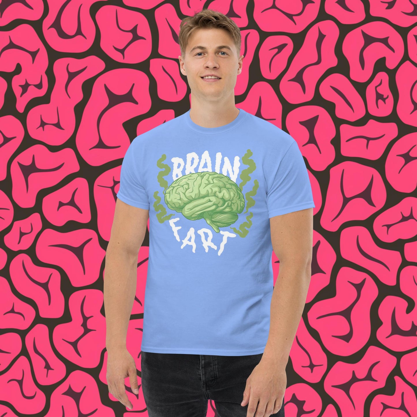 Brain Fart Unisex tee Carolina Blue T-shirts Brains Feelings Life Math Next Cult Brand