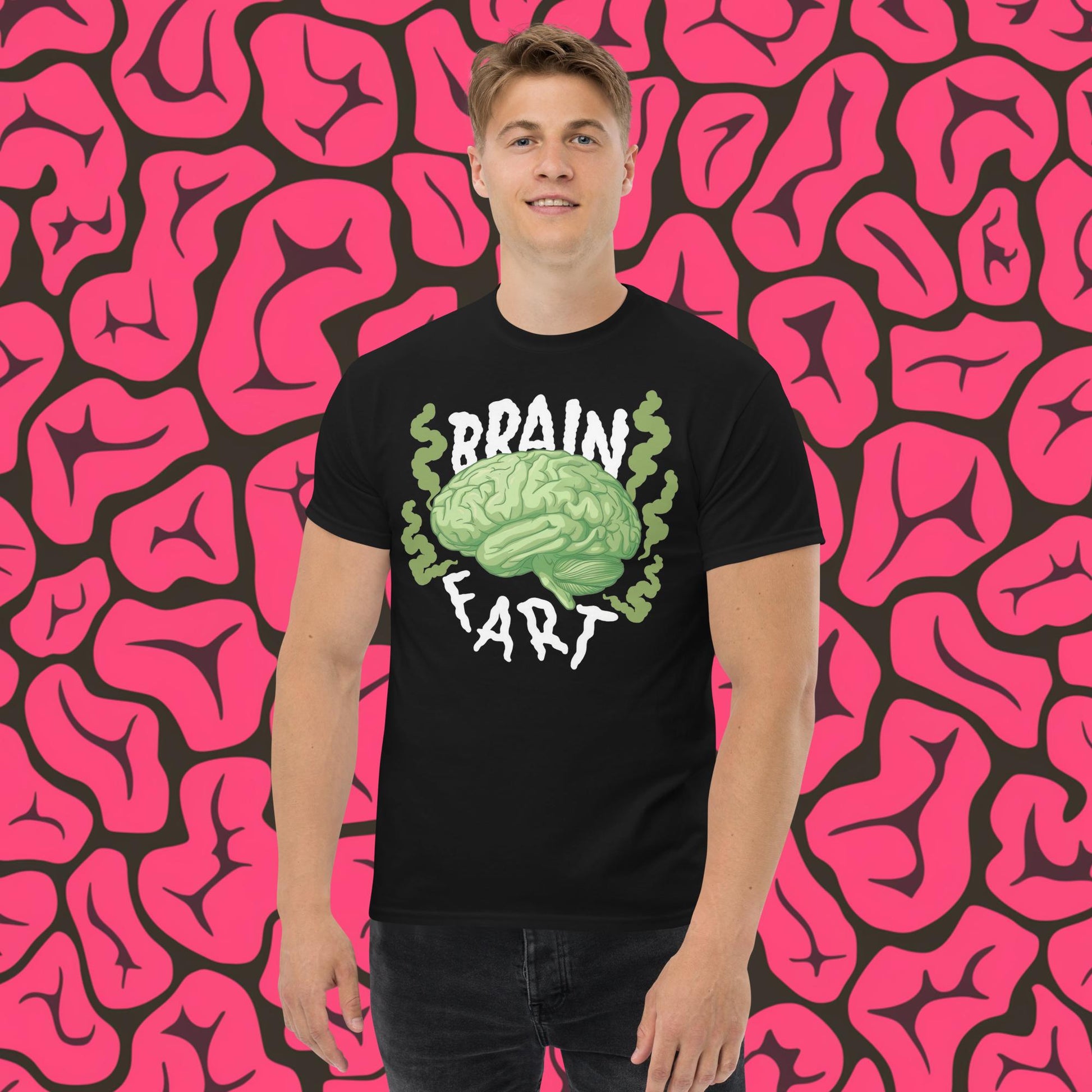 Brain Fart Unisex tee Black T-shirts Brains Feelings Life Math Next Cult Brand