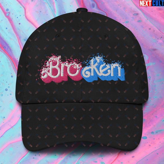 BroKen Funny Ken Barbie Movie Dad hat Black Hats Barbie Ken Movies Next Cult Brand