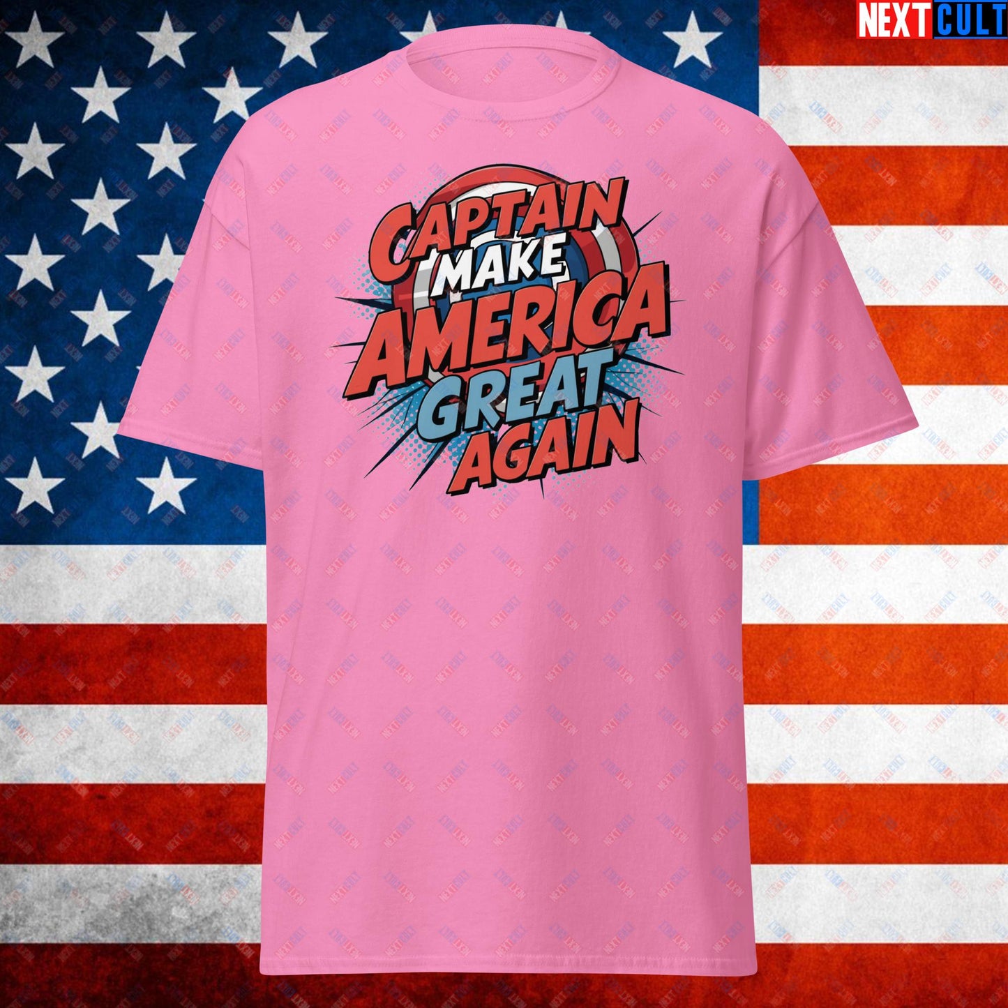 Captain Make America Great Again Donald Trump Funny MAGA Unisex tee Azalea T-shirts Conspiracy Theories Donald Trump Politics Republicans Next Cult Brand