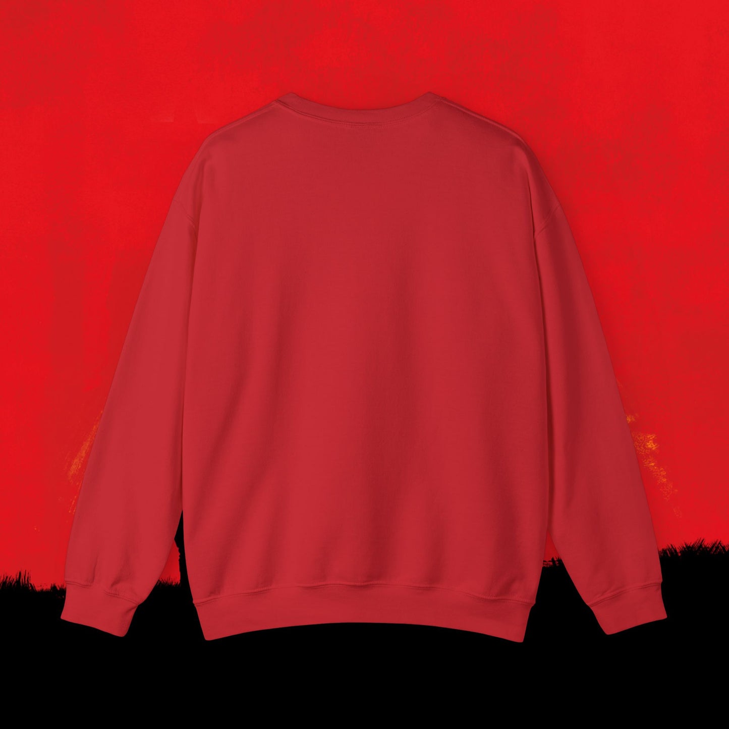 Cowboy Red Dead Redemption Vault Boy Fallout Funny Meme Cartoon Mashup Unisex Heavy Blend Crewneck Sweatshirt Sweatshirts Fallout Red Dead Redemption Vault Boy Video Games Printify