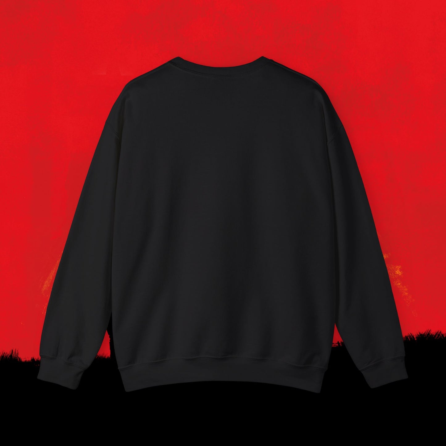 Cowboy Red Dead Redemption Vault Boy Fallout Funny Meme Cartoon Mashup Unisex Heavy Blend Crewneck Sweatshirt Sweatshirts Fallout Red Dead Redemption Vault Boy Video Games Printify