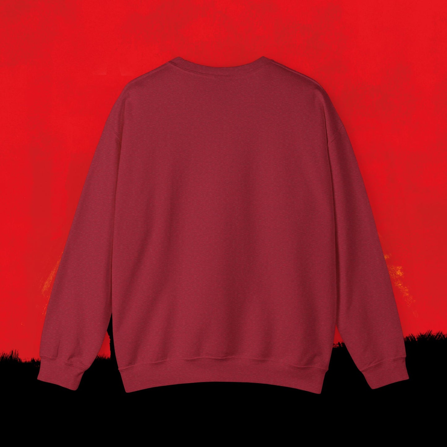 Cowboy Red Dead Redemption Vault Boy Fallout Funny Meme Cartoon Mashup Unisex Heavy Blend Crewneck Sweatshirt Sweatshirts Fallout Red Dead Redemption Vault Boy Video Games Printify