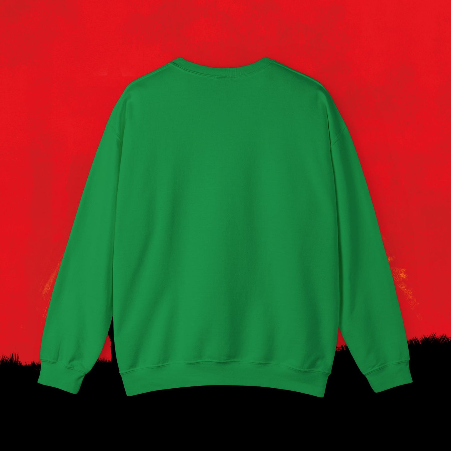 Cowboy Red Dead Redemption Vault Boy Fallout Funny Meme Cartoon Mashup Unisex Heavy Blend Crewneck Sweatshirt Sweatshirts Fallout Red Dead Redemption Vault Boy Video Games Printify