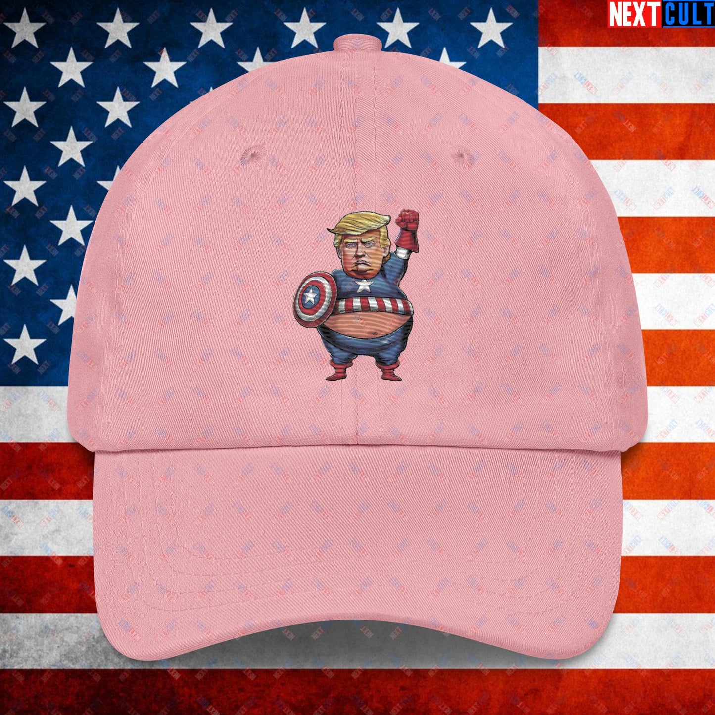 Donald Trump Captain America Dad hat Pink Hats Conspiracy Theories Donald Trump Politics Republicans Next Cult Brand