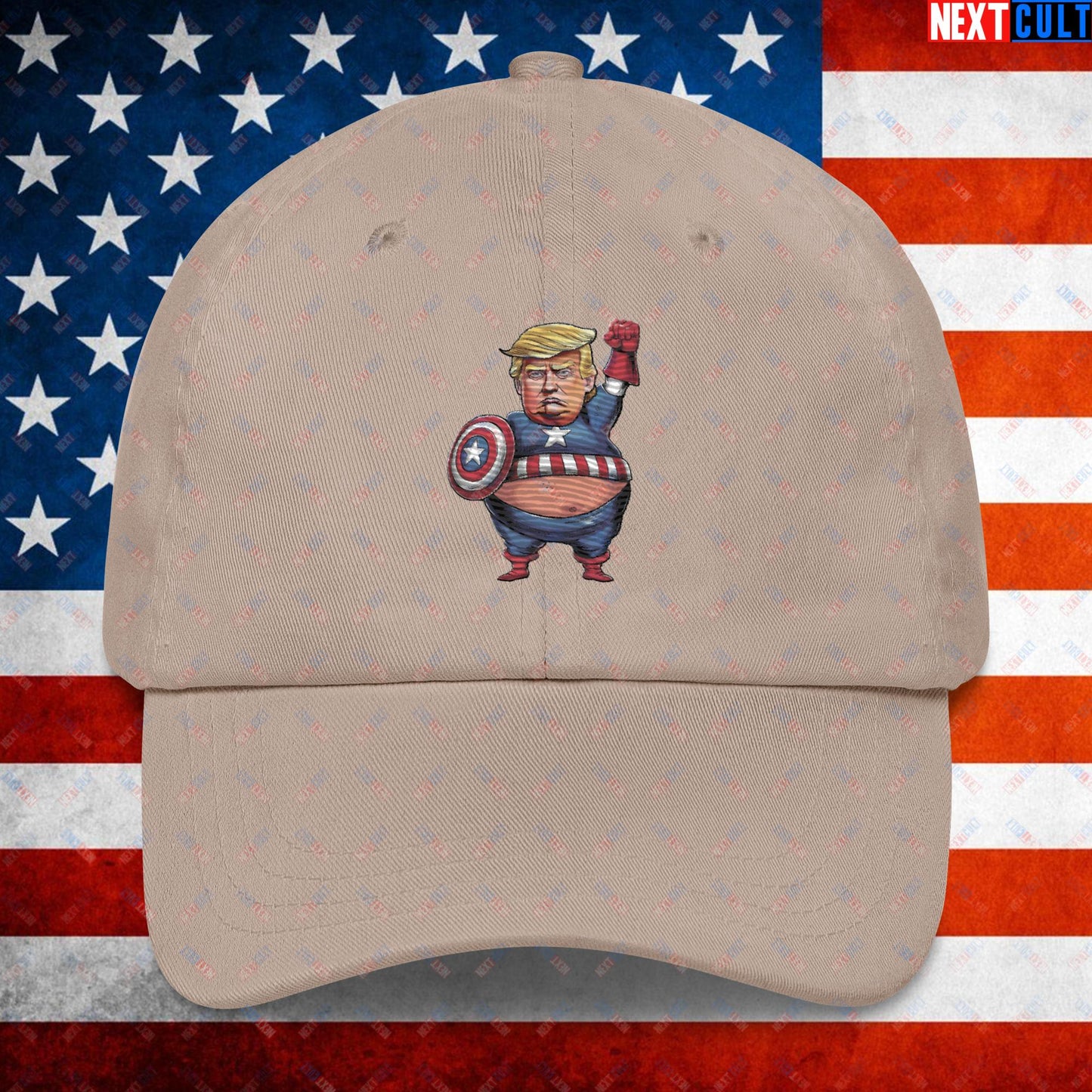 Donald Trump Captain America Dad hat Stone Hats Conspiracy Theories Donald Trump Politics Republicans Next Cult Brand