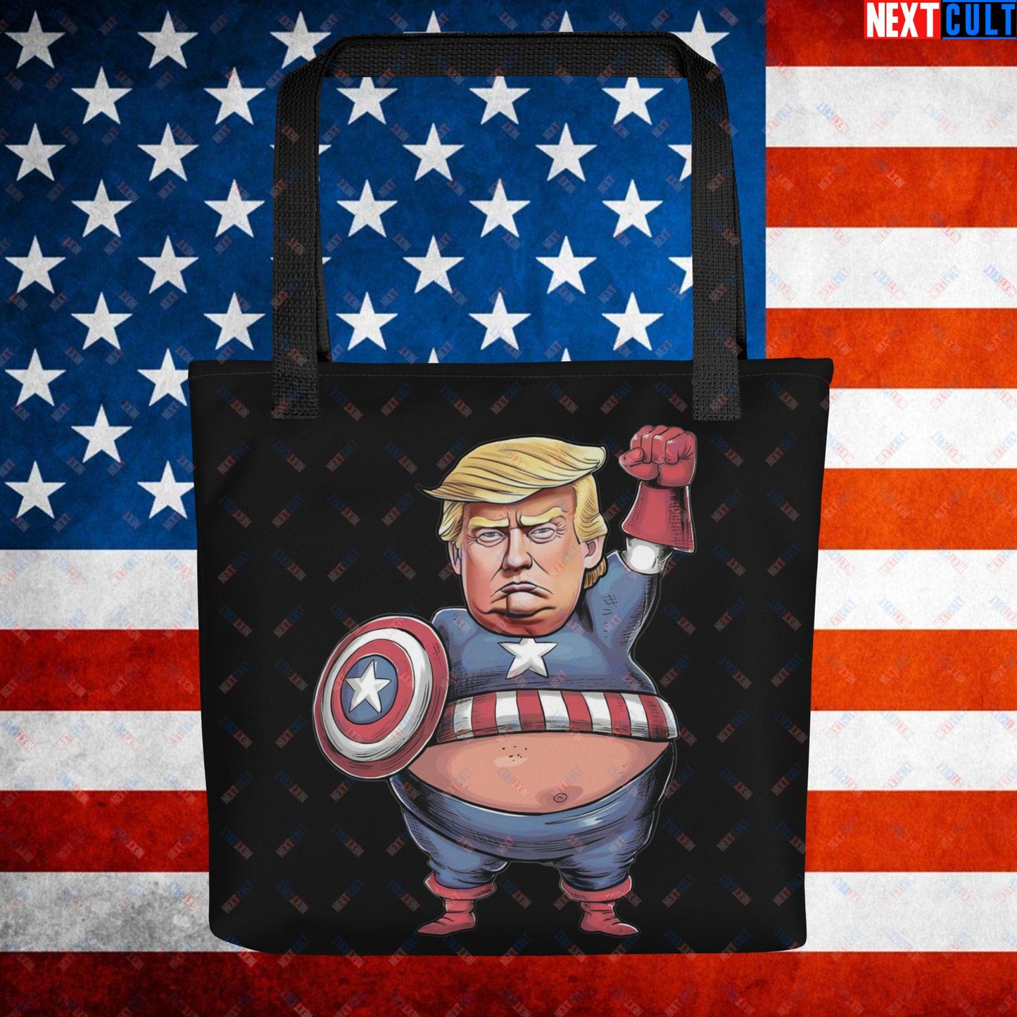 Donald Trump Captain America Tote bag Default Title Bags Conspiracy Theories Donald Trump Politics Republicans Next Cult Brand