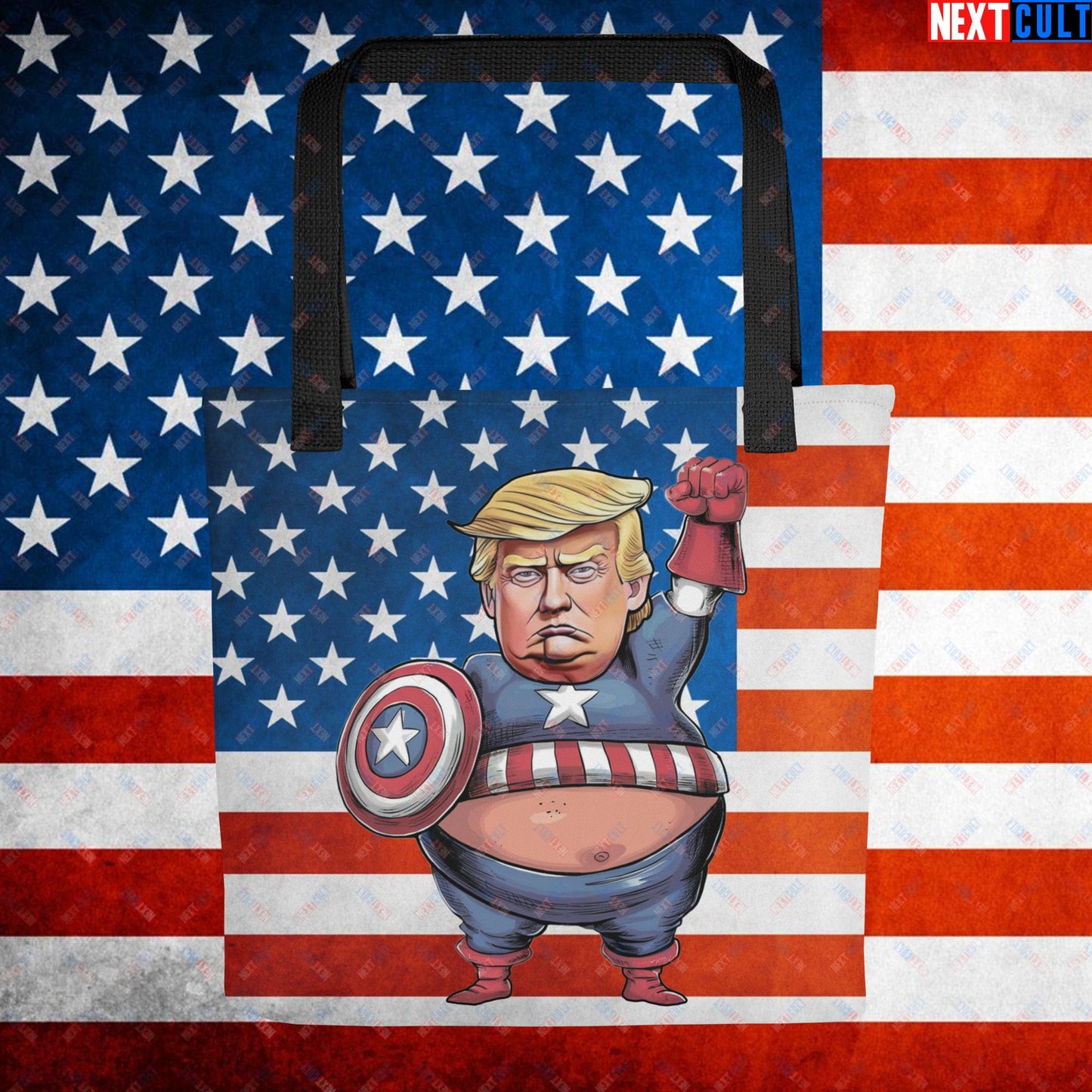 Donald Trump Captain America Tote bag Default Title Bags Conspiracy Theories Donald Trump Politics Republicans Next Cult Brand