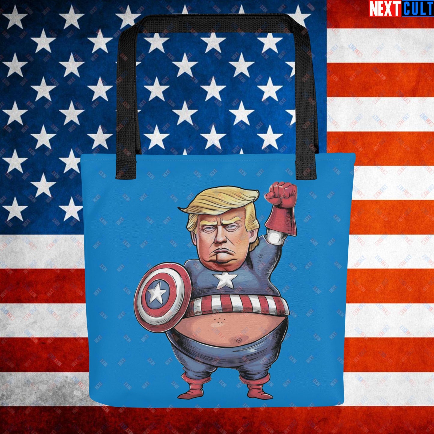 Donald Trump Captain America Tote bag Default Title Bags Conspiracy Theories Donald Trump Politics Republicans Next Cult Brand