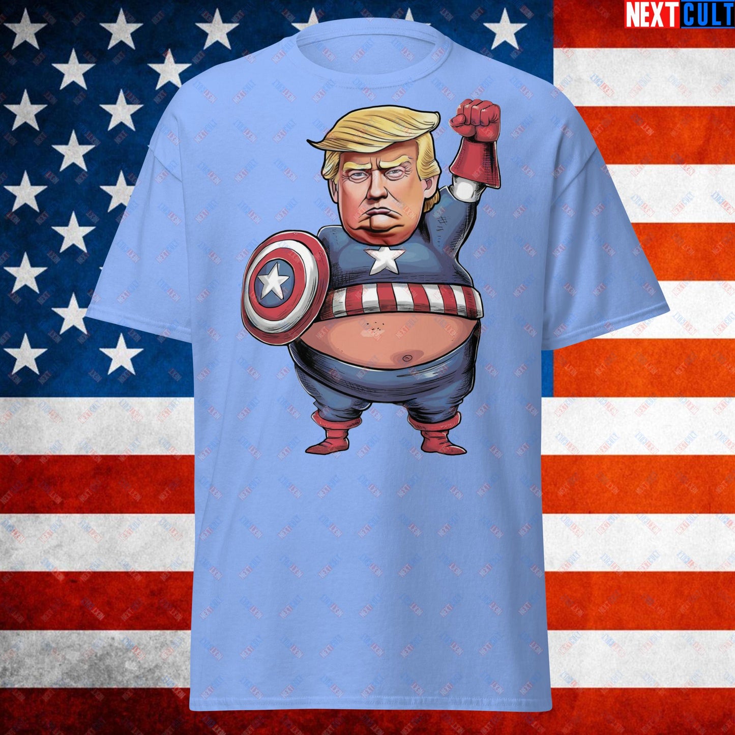 Donald Trump Captain America Unisex shirt Carolina Blue T-shirts Conspiracy Theories Donald Trump Politics Republicans Next Cult Brand