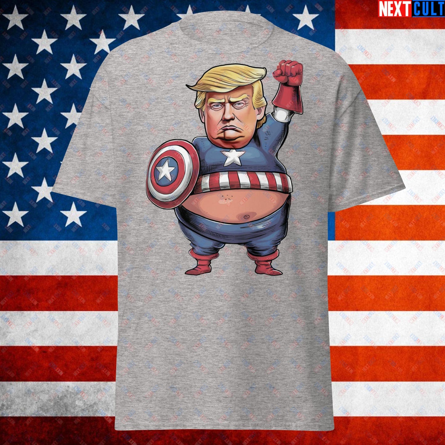 Donald Trump Captain America Unisex shirt Sport Grey T-shirts Conspiracy Theories Donald Trump Politics Republicans Next Cult Brand