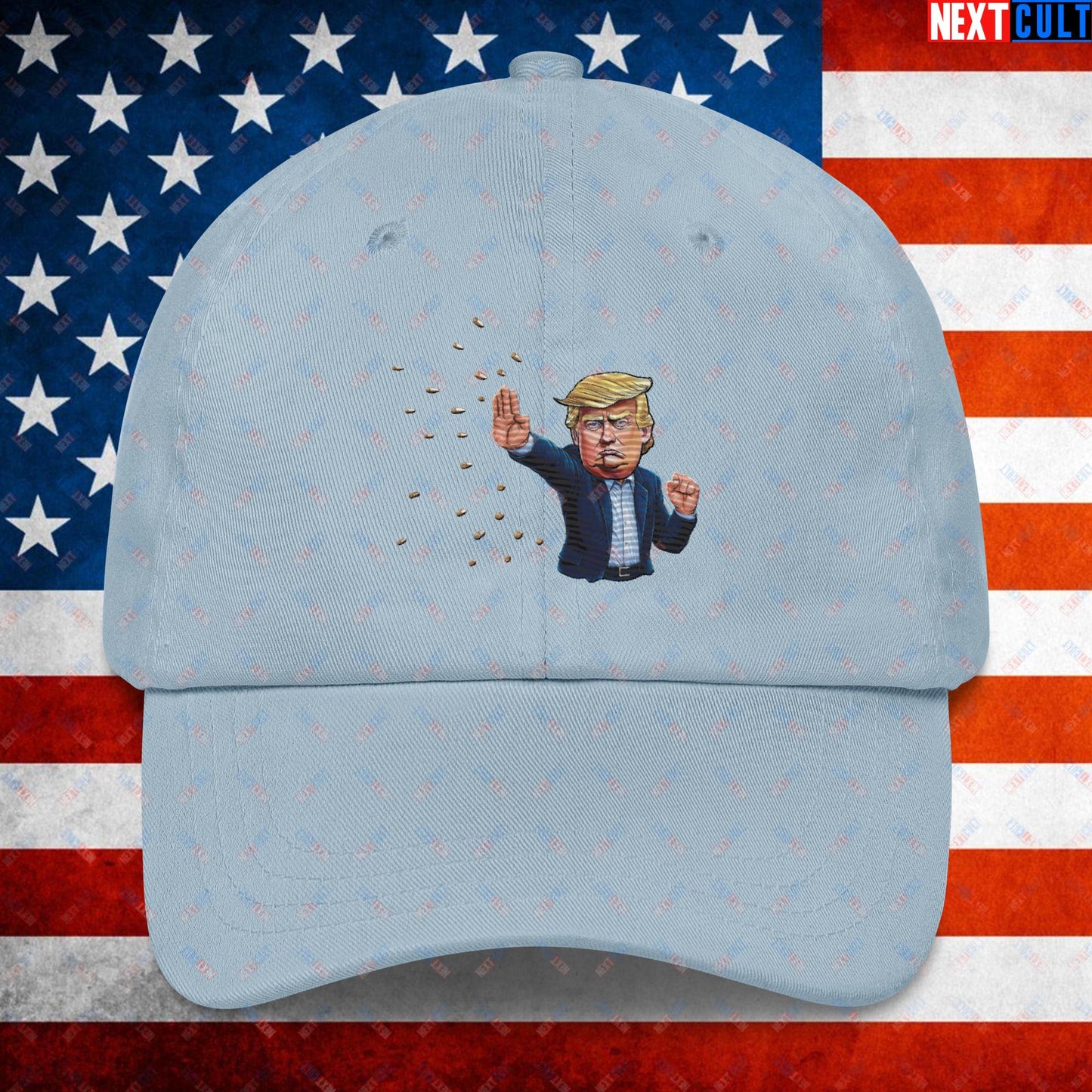 Donald Trump Shooting Assassination Attempt Funny Republican Politics Matrix Parody Dad hat Light Blue Hats Conspiracy Theories Donald Trump Politics Republicans Next Cult Brand
