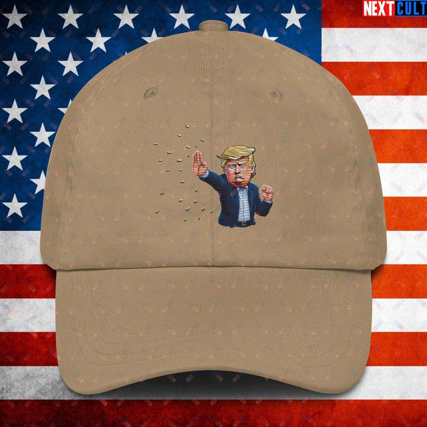 Donald Trump Shooting Assassination Attempt Funny Republican Politics Matrix Parody Dad hat Khaki Hats Conspiracy Theories Donald Trump Politics Republicans Next Cult Brand