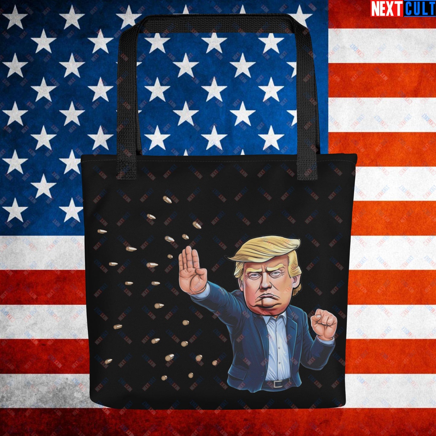 Donald Trump Shooting Assassination Attempt Funny Republican Politics Matrix Parody Tote bag Default Title Bags Conspiracy Theories Donald Trump Politics Republicans Next Cult Brand