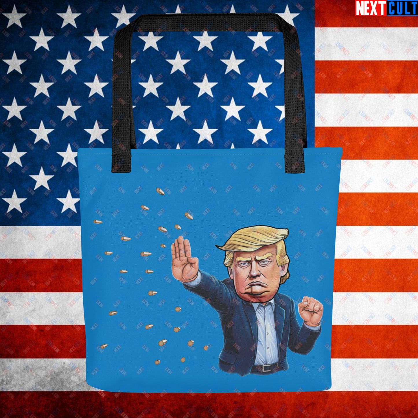 Donald Trump Shooting Assassination Attempt Funny Republican Politics Matrix Parody Tote bag Default Title Bags Conspiracy Theories Donald Trump Politics Republicans Next Cult Brand
