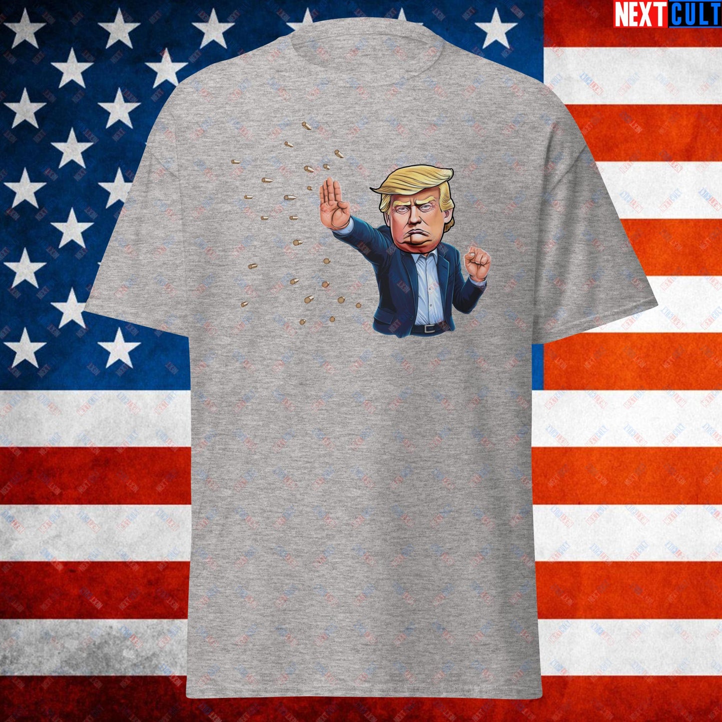 Donald Trump Shooting Assassination Attempt Funny Republican Politics Matrix Parody Unisex tee Sport Grey T-shirts Conspiracy Theories Donald Trump Politics Republicans Next Cult Brand
