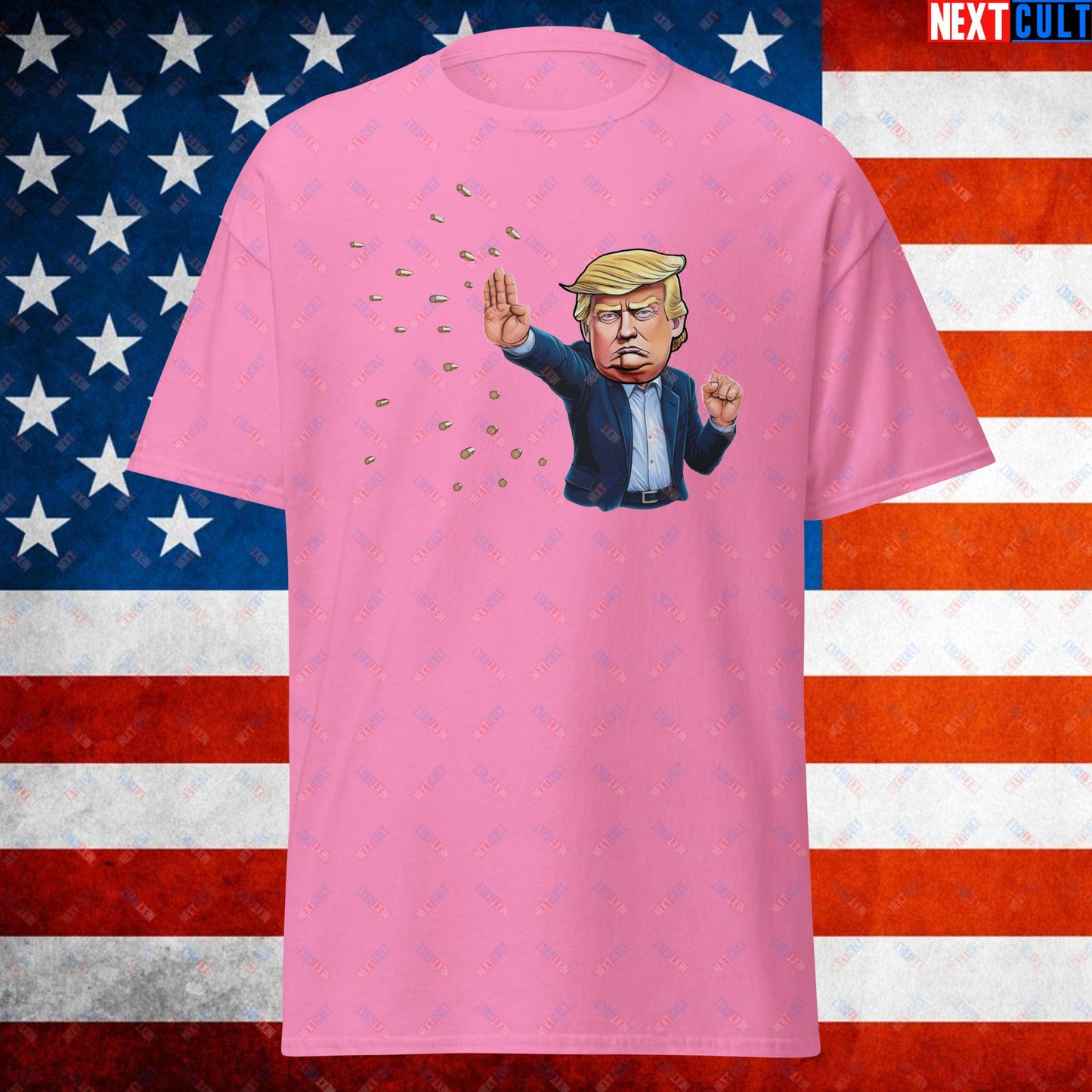 Donald Trump Shooting Assassination Attempt Funny Republican Politics Matrix Parody Unisex tee Azalea T-shirts Conspiracy Theories Donald Trump Politics Republicans Next Cult Brand