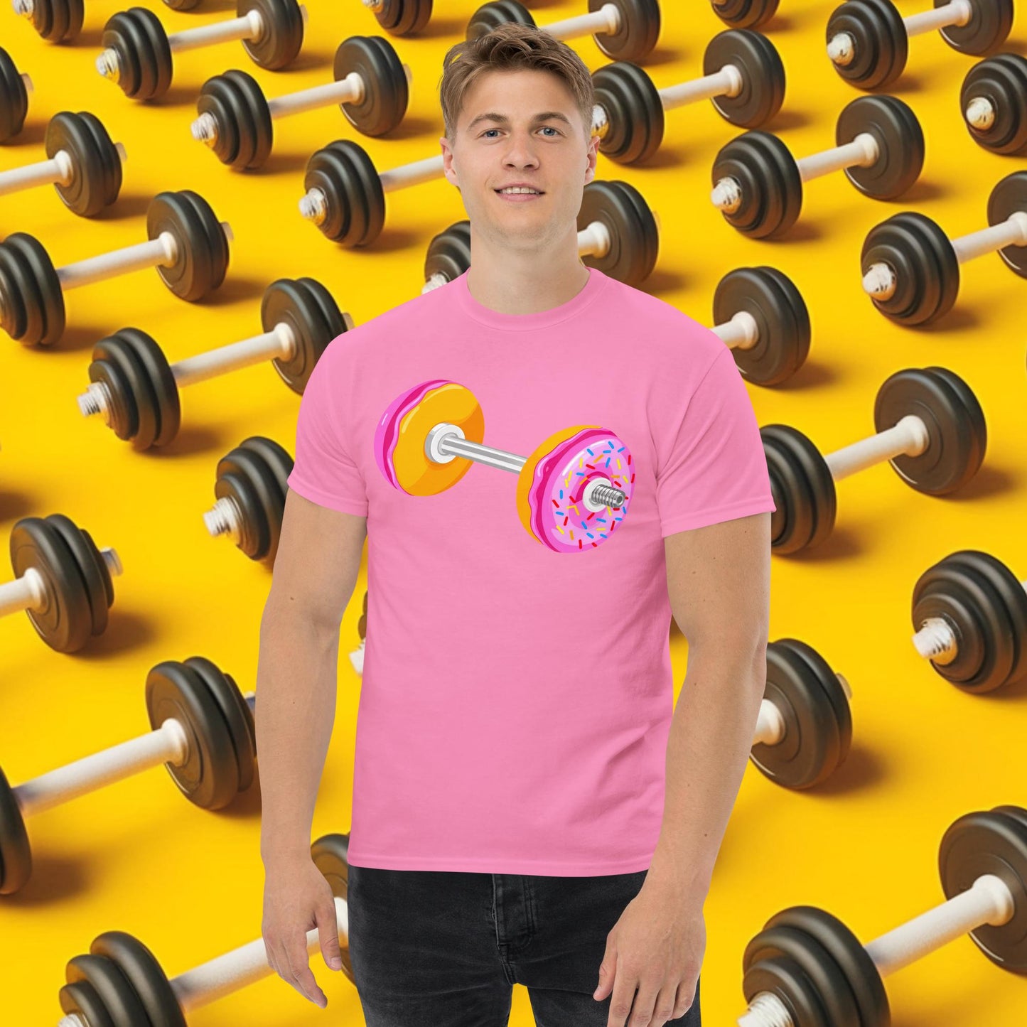 Donut Dumbbell Donuts Barbell Funny Bulk Diet Gym Workout Fitness Bodybuilding tee Azalea T-shirts Bodybuilding Bulking Donuts Fast Food Fitness Gym Powerlifting Pump Cover Workout Next Cult Brand