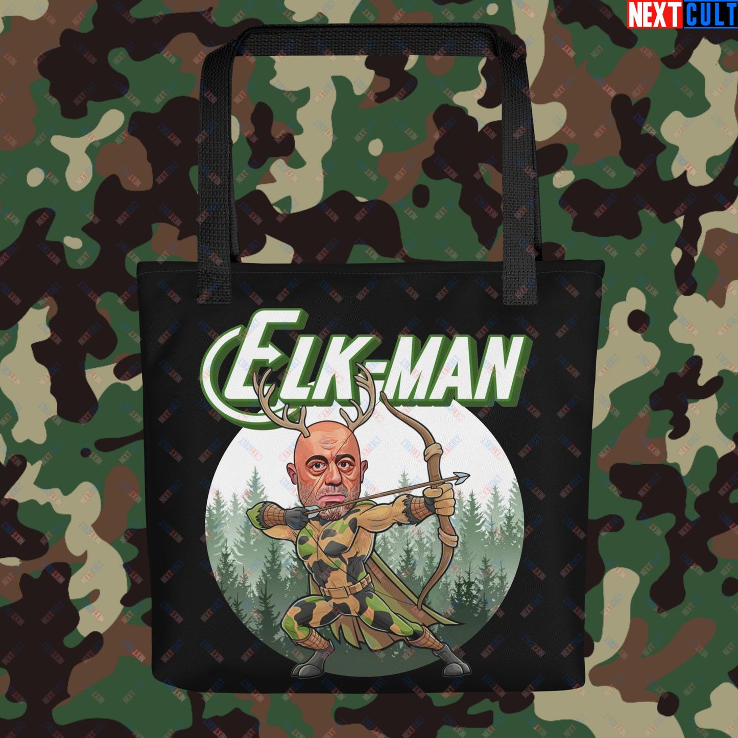 Elk-Man Joe Rogan Funny Hunting JRE Podcast Tote bag Default Title Bags Joe Rogan Podcasts Stand-up Comedy Next Cult Brand