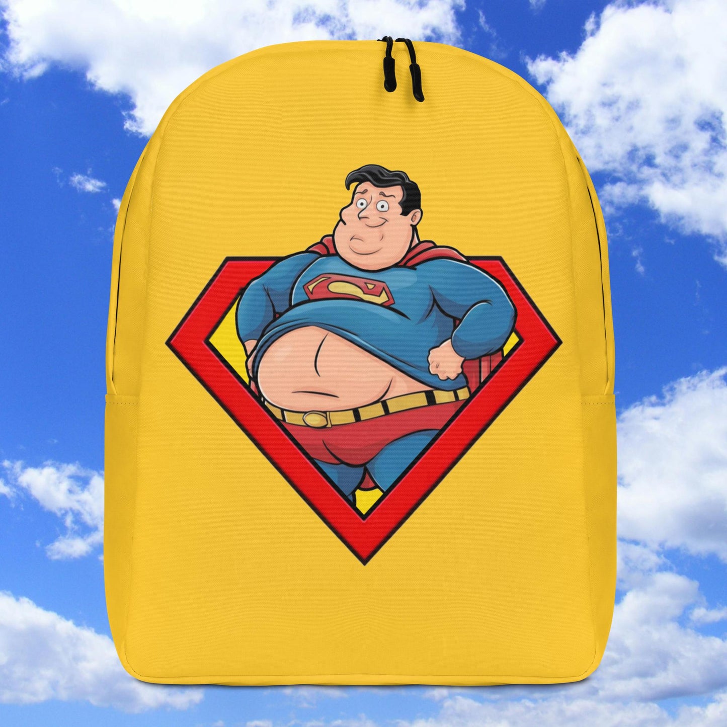 Fat Superman Funny Superhero Backpack Default Title Bags Movies Superheroes Superman Next Cult Brand