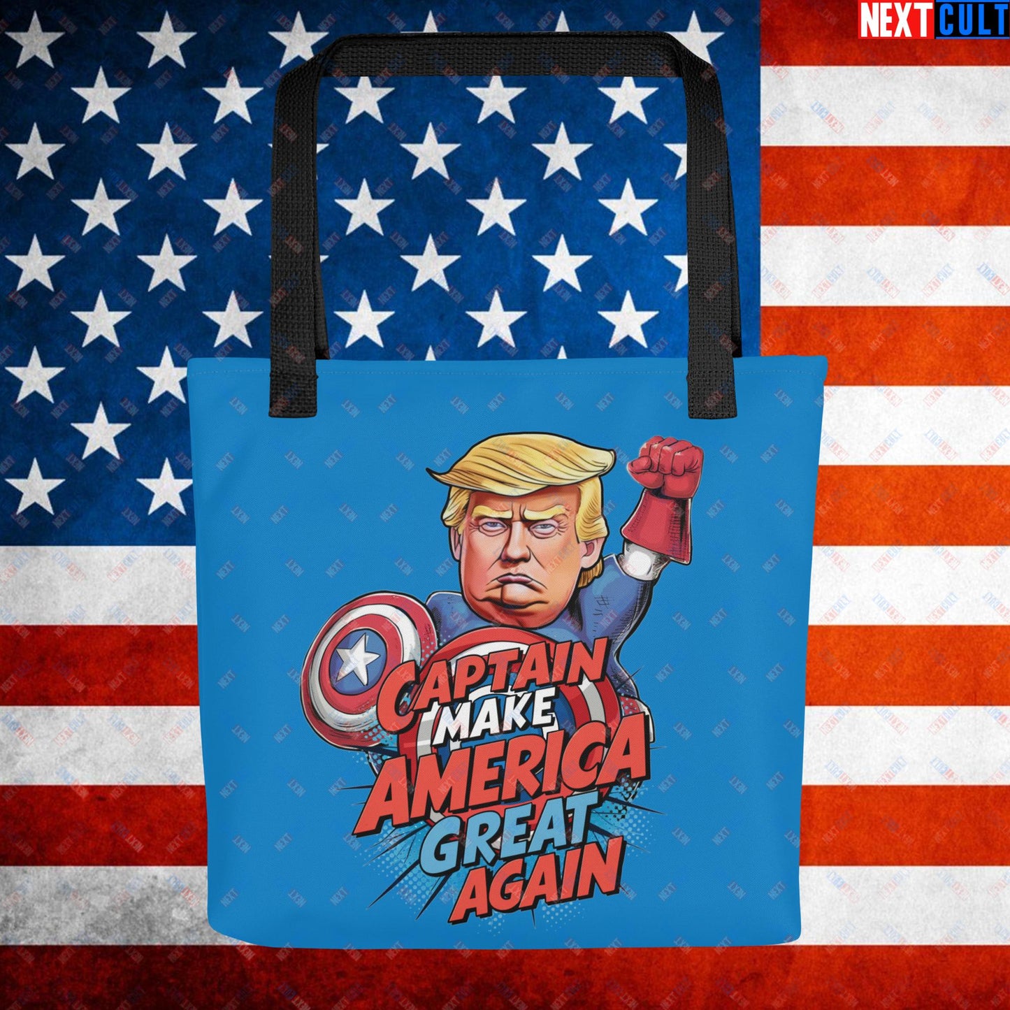 Funny Donald Trump Captain Make America Great Again MAGA Tote bag Default Title Bags Conspiracy Theories Donald Trump Politics Republicans Next Cult Brand