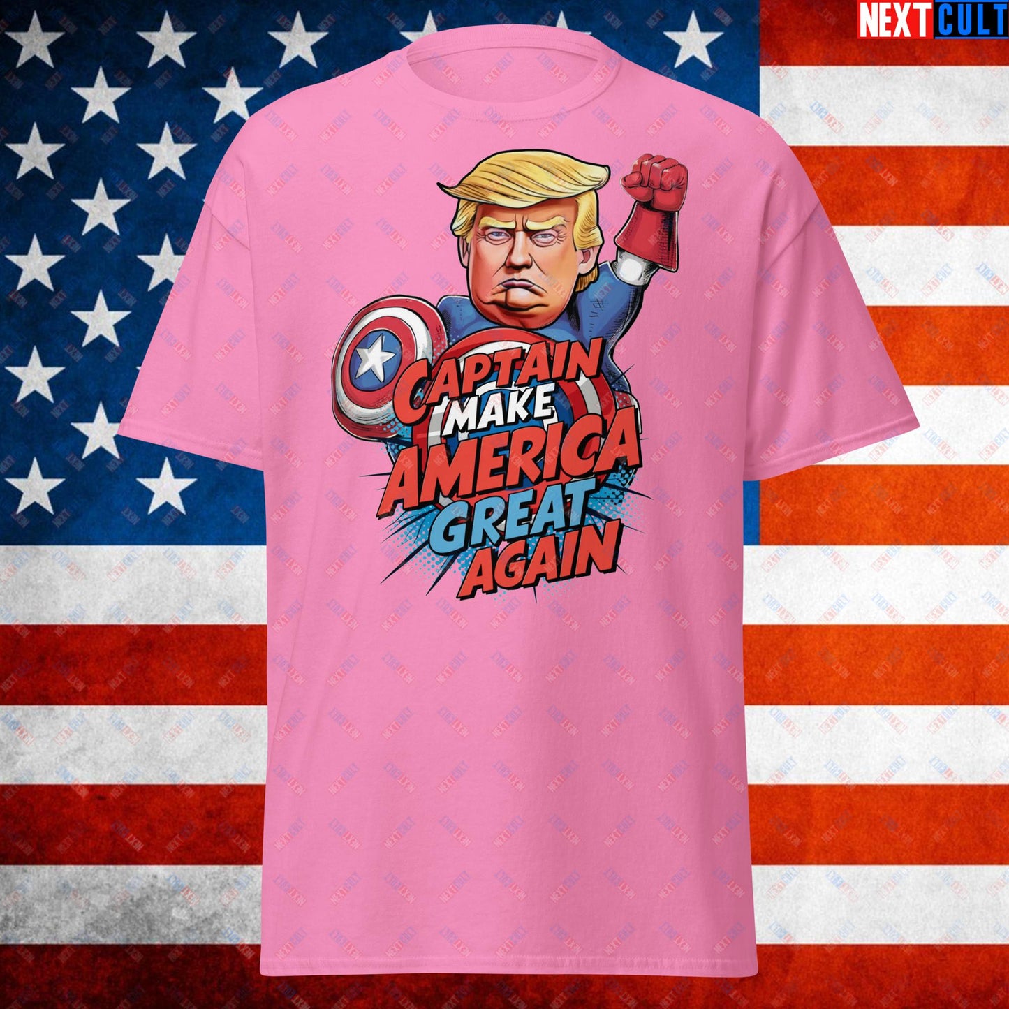 Funny Donald Trump Captain Make America Great Again MAGA Unisex tee Azalea T-shirts Conspiracy Theories Donald Trump Politics Republicans Next Cult Brand