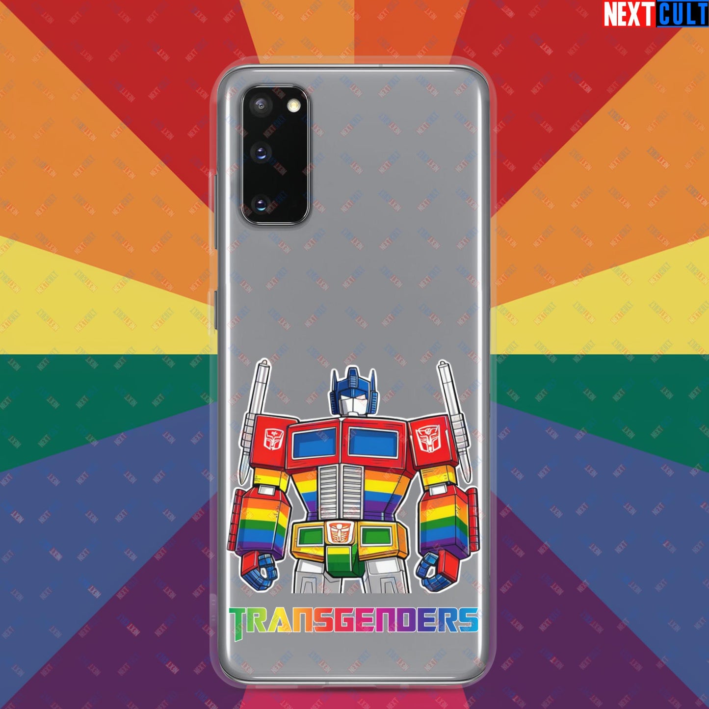 Funny Transgenders Transformers LGBTQ+ Pride Clear Case for Samsung Samsung Galaxy S20 Mobile Phone Cases LGBTQ+ Movies Transformers Next Cult Brand